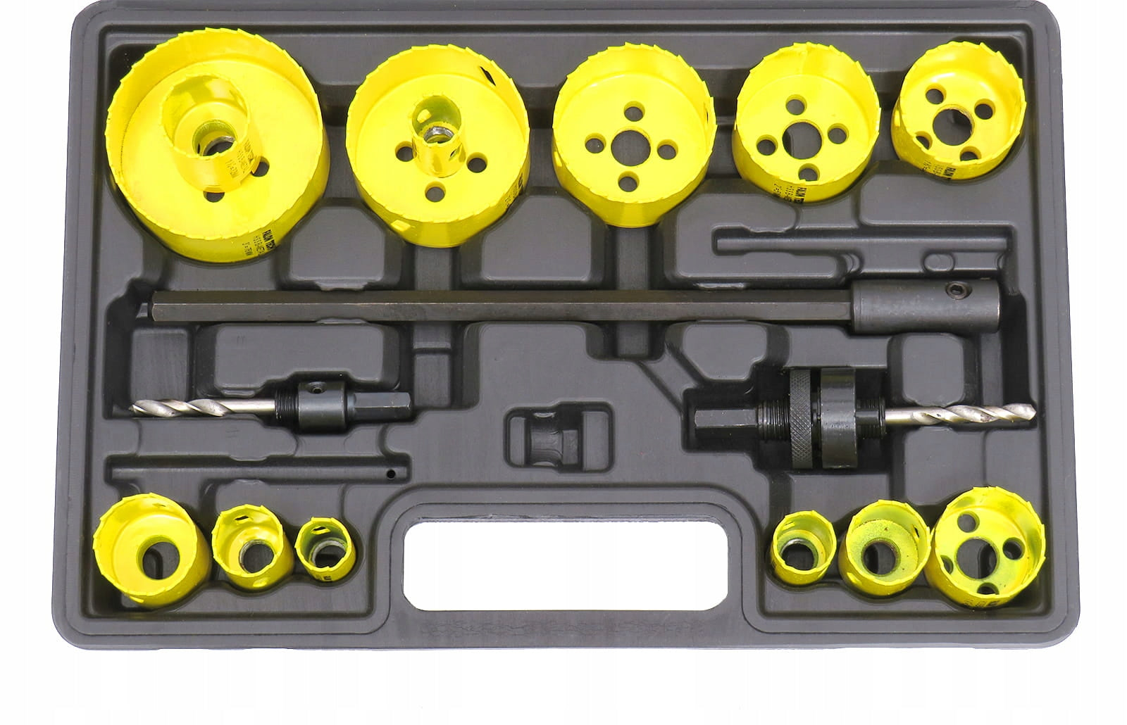 Bimetalinių karūnų rinkinys HSS M3, 17vnt