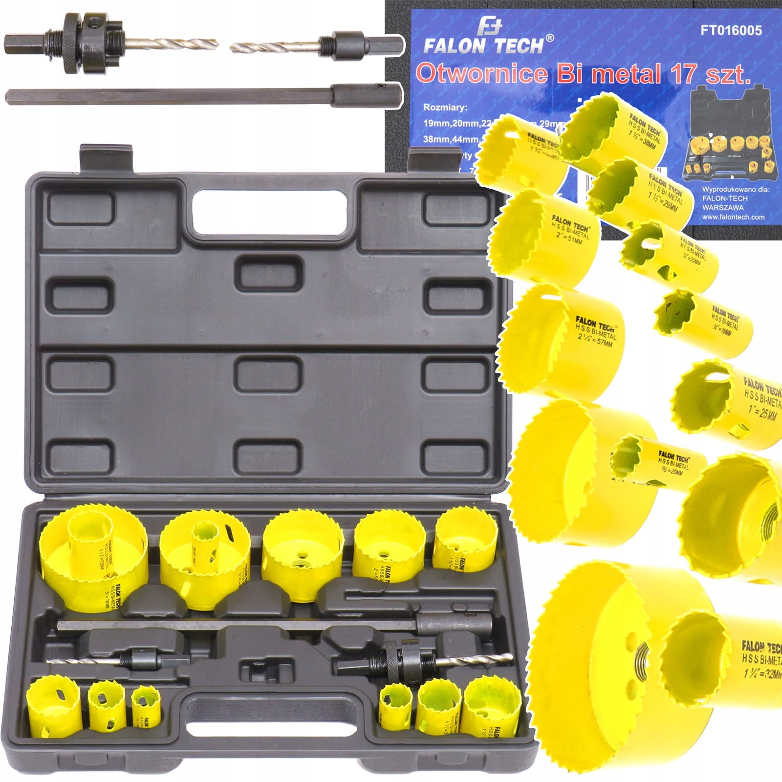 Satz Bimetallkronen HSS M3, 17-tlg