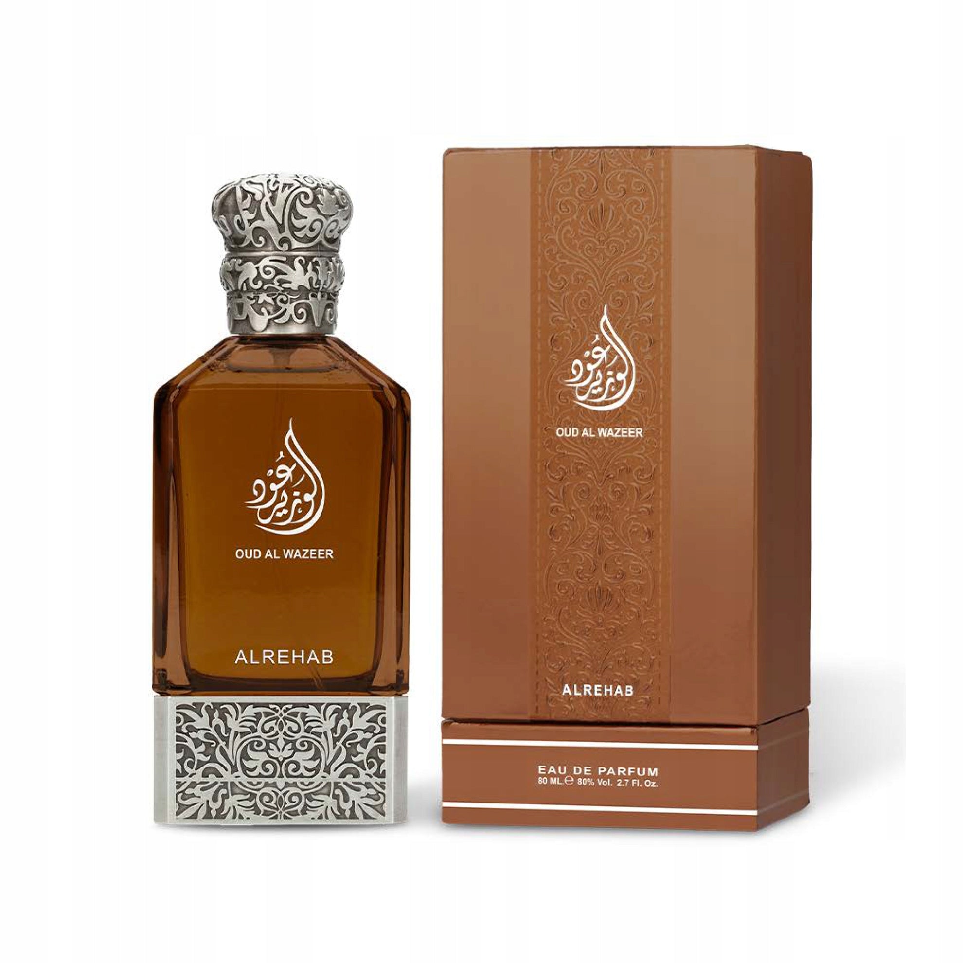 OUD AL WAZEER ARABIC PERFUME UNISEX BERGAMOT LUXURY 80 ml AL REHAB EDP Packaging status original