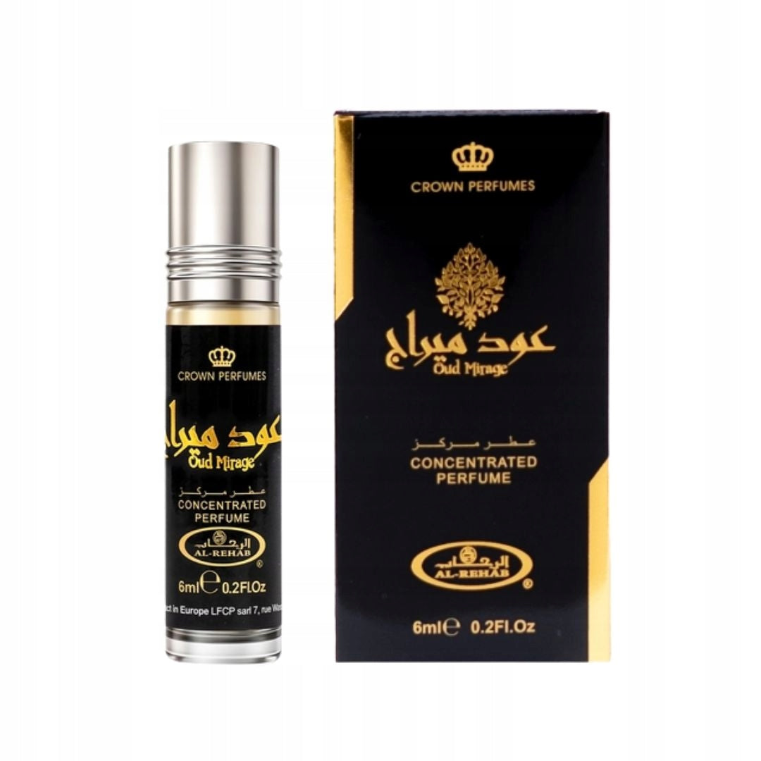 OUD MIRAGE Perfumed Oil CPO 6 ml Al Rehab Agar Fragrance For Him Manufacturer code 6291110112415