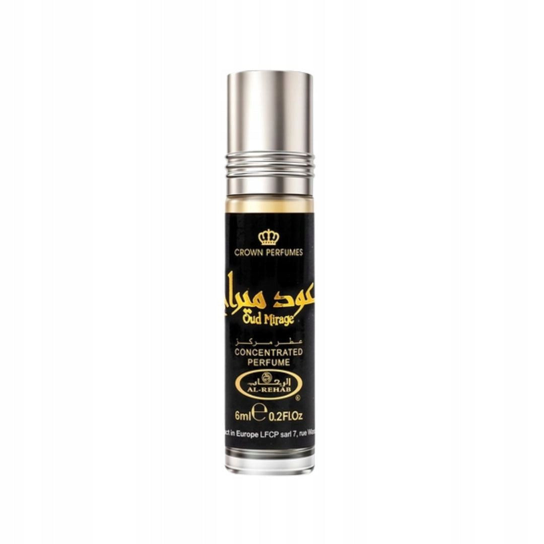 OUD MIRAGE Perfumed Oil CPO 6 ml Al Rehab Agar Fragrance For Him