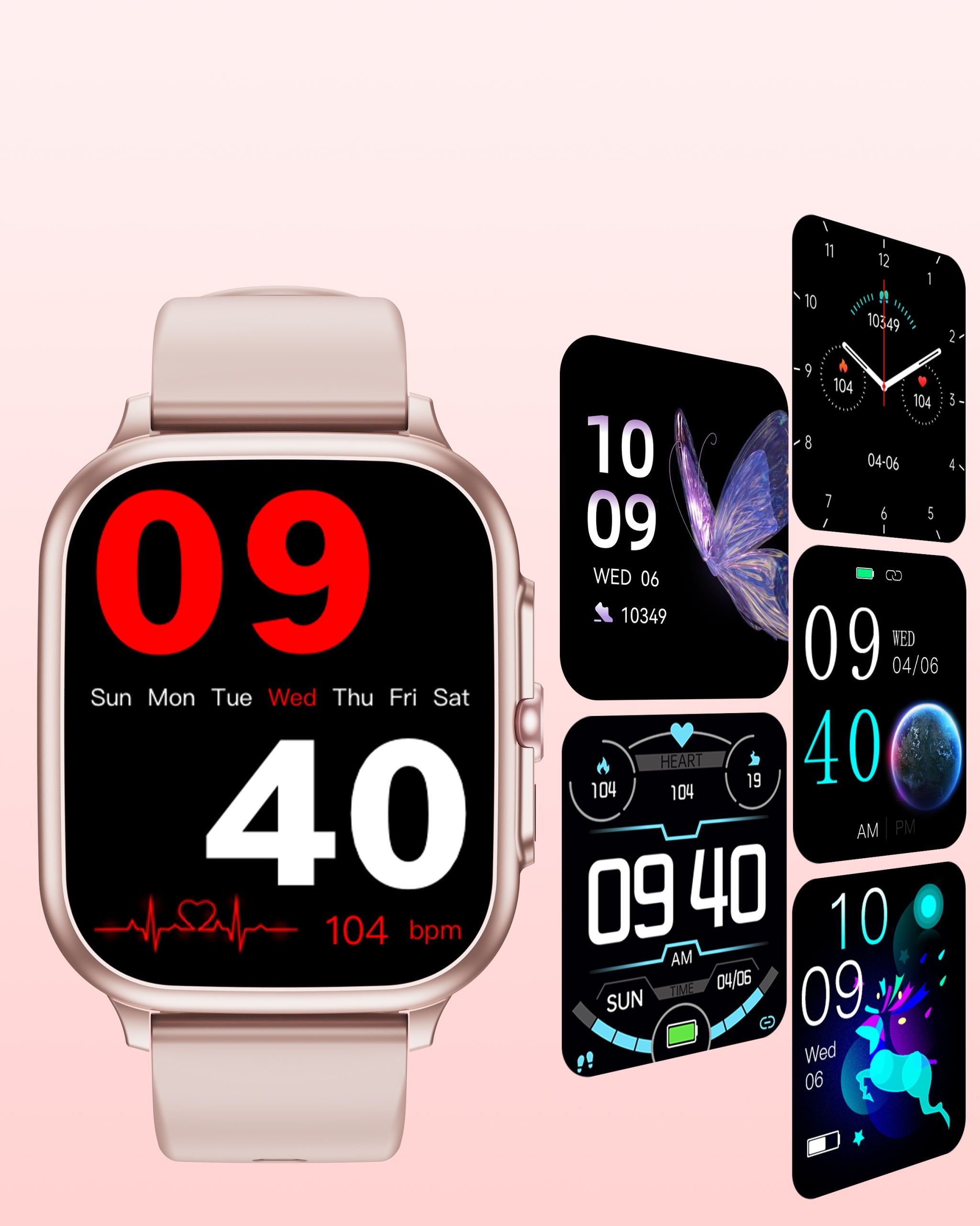 OUKITEL V7 Pro Zegarek Damski Smartwatch 1,91" HD Rozmowy Różowy Manufacturer code OUKITEL V7 Pro