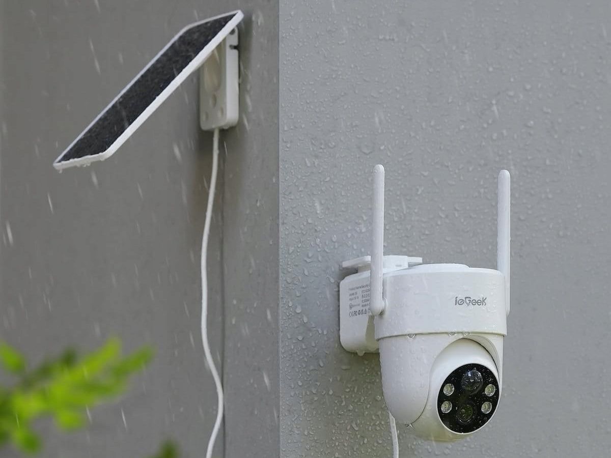OUTDOOR CAMERA 2K 3MPx 4X ZOOM SOLAR ROTATING WIRELESS WIFI 32GB Packaging status original