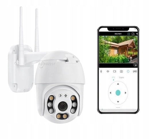 OUTDOOR CAMERA ROTATING WIFI REMOTE MONITORING MOTION DETECTION 1080P