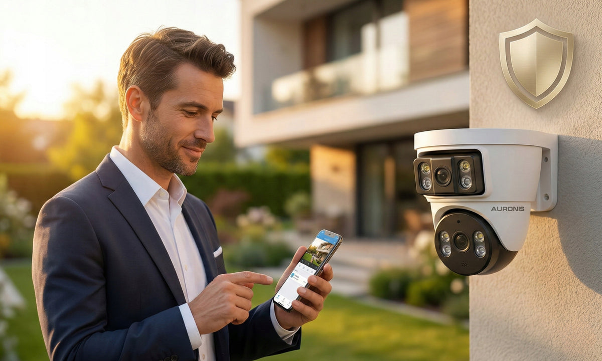 OUTDOOR CAMERA WIFI ROTATING DOUBLE 6MP DETECTION - 2 WAYS OF MOUNTING Manufacturer code PODWÓJNA KAMERA DWA OBIEKTYWY TWO-WAY-AUDIO