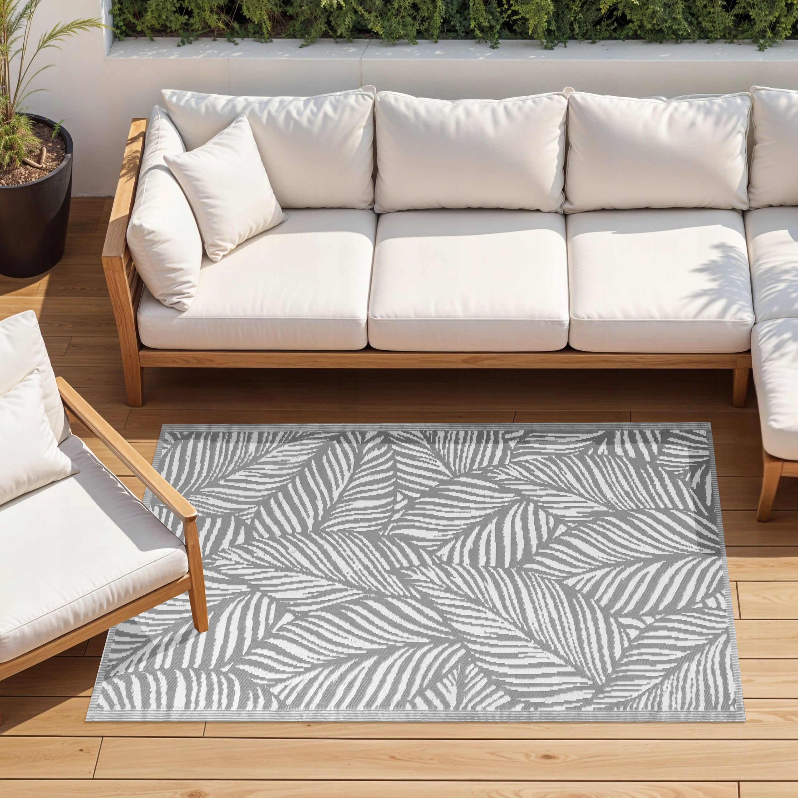OUTDOOR CARPET 120x170 cm TERRACE WATERPROOF MAT FOR TERRACE BALCONY GARDEN Brand DOMAREX