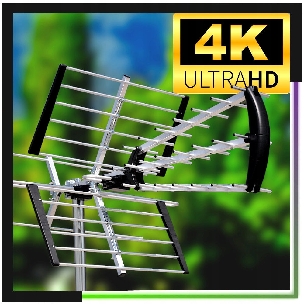 OUTDOOR DVB-T2 TERRESTRIAL TV ANTENNA MUX8 LTE FULL HD 4K PREMIUM Manufacturer code TAZ-26