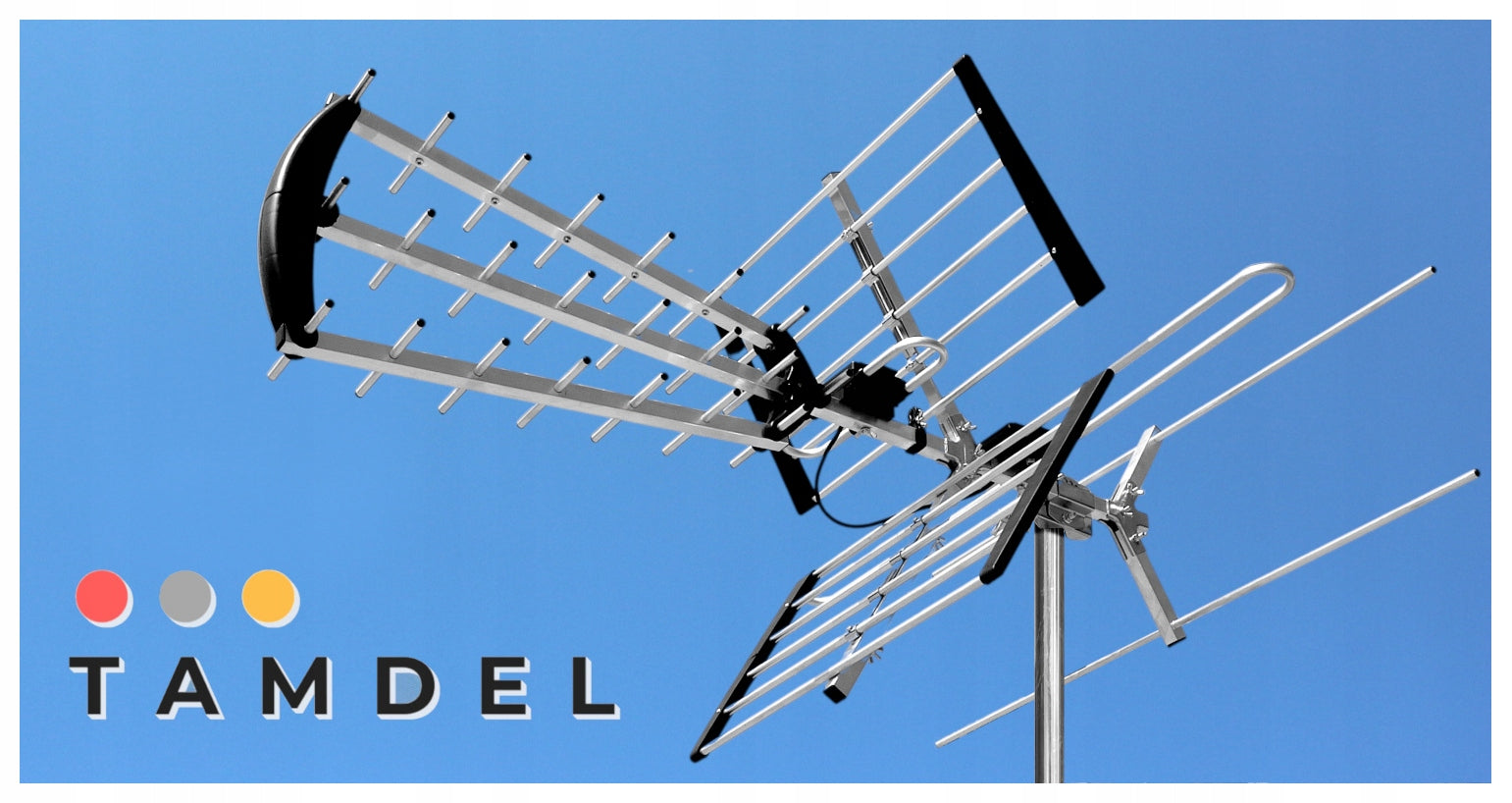 OUTDOOR DVB-T2 TERRESTRIAL TV ANTENNA MUX8 LTE FULL HD 4K PREMIUM Packaging status original