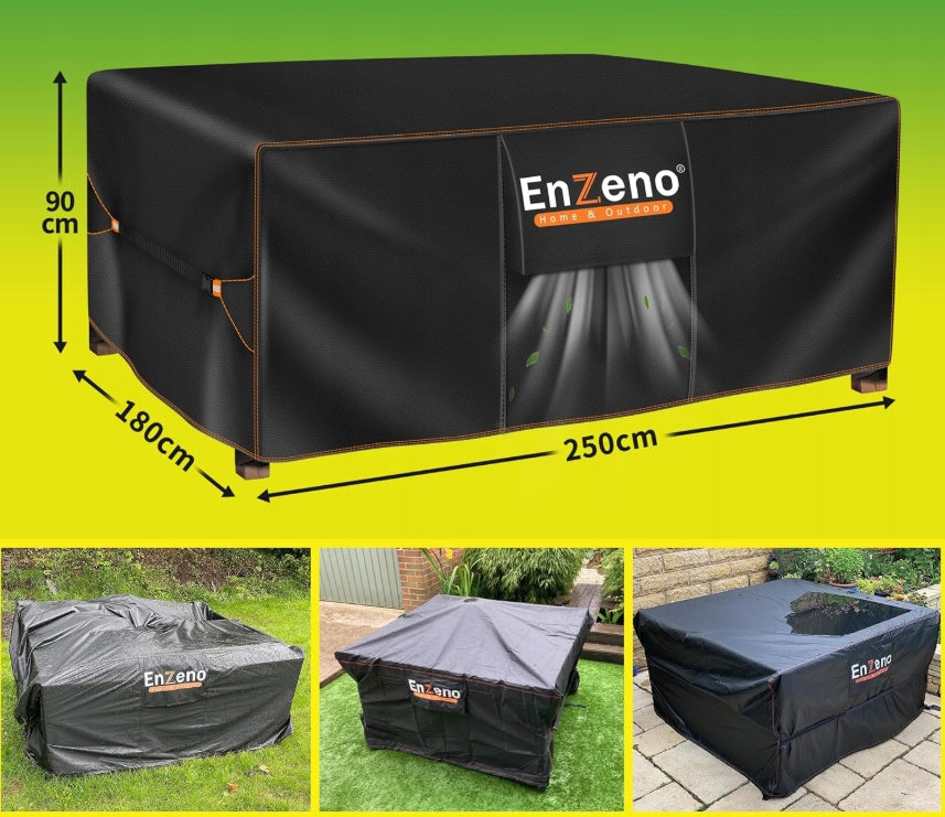 OUTDOOR FURNITURE COVER 250X180X90 CM WATERPROOF 420D WINTER RESISTANT Packaging status original