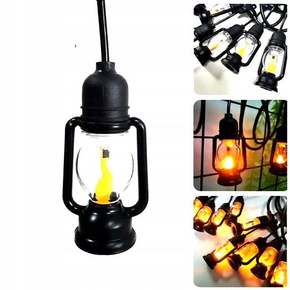 OUTDOOR GARDEN LIGHT GARLAND 10M BULBS 10 LED GARDEN LIGHTS Manufacturer code GIRLANDA ŚWIETLNA OGRODOWA ZEWNĘTRZNA 10M