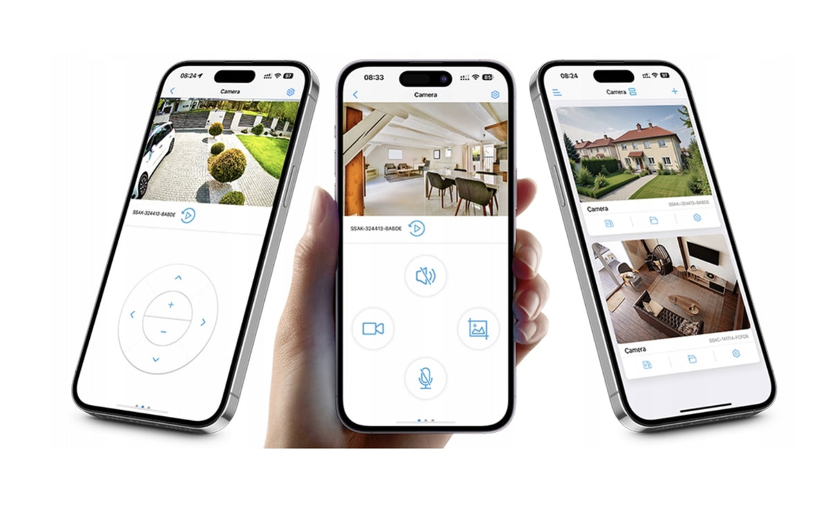 OUTDOOR ROTATING CAMERA IP WiFi 3MPx 4xZOOM App, Detection Packaging status original