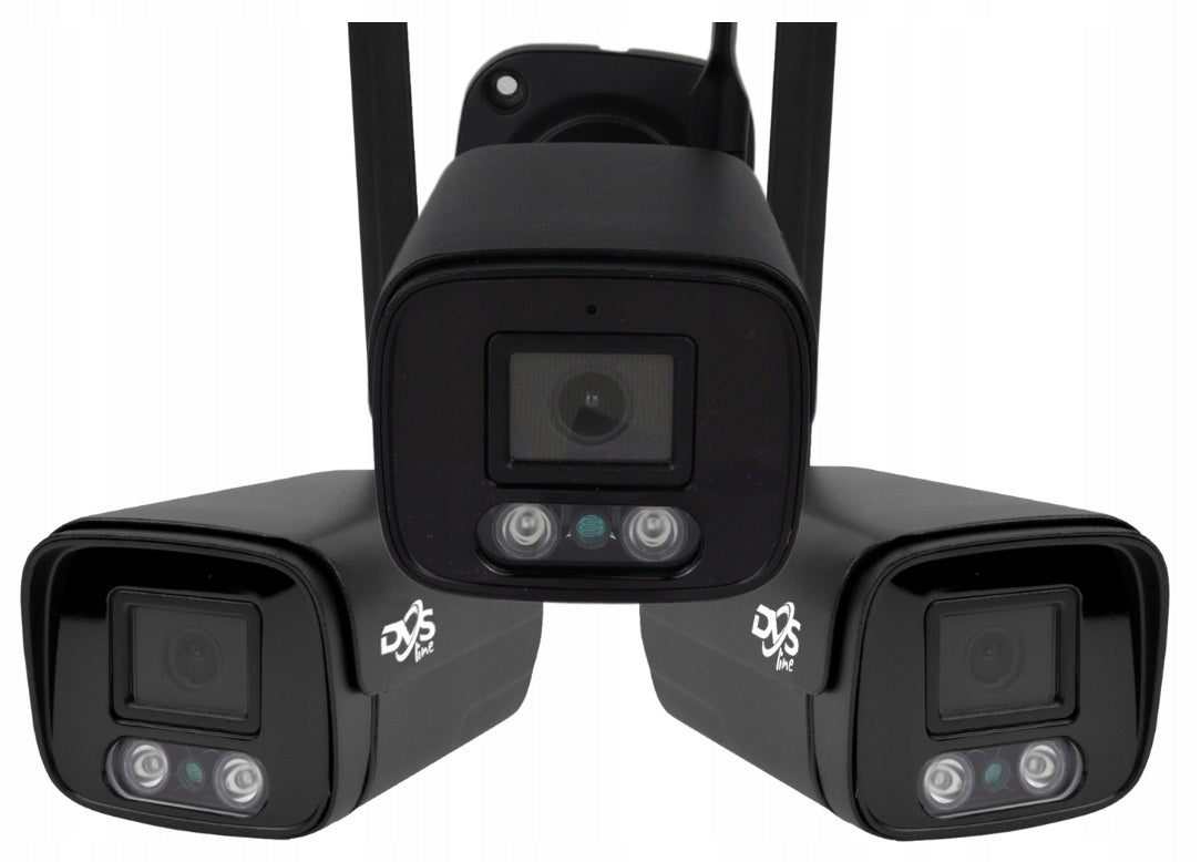 OUTDOOR SURVEILLANCE CAMERA KIT 6x BLACK WIFI CAMERA 4K ULTRAHD 8Mpx Packaging status original