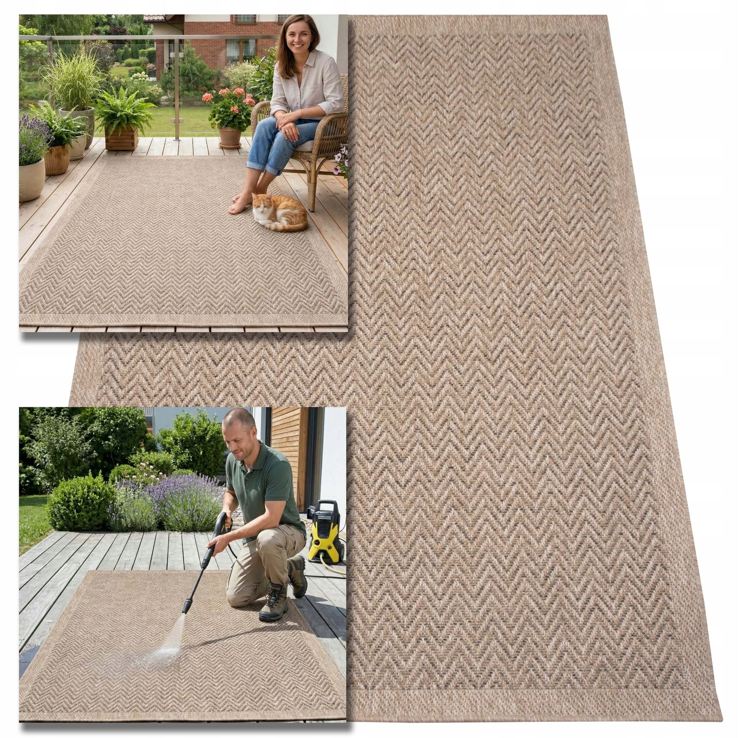 OUTDOOR TERRACE RUG 80X120 WATERPROOF GARDEN FOR TERRACE BALCONY MAT