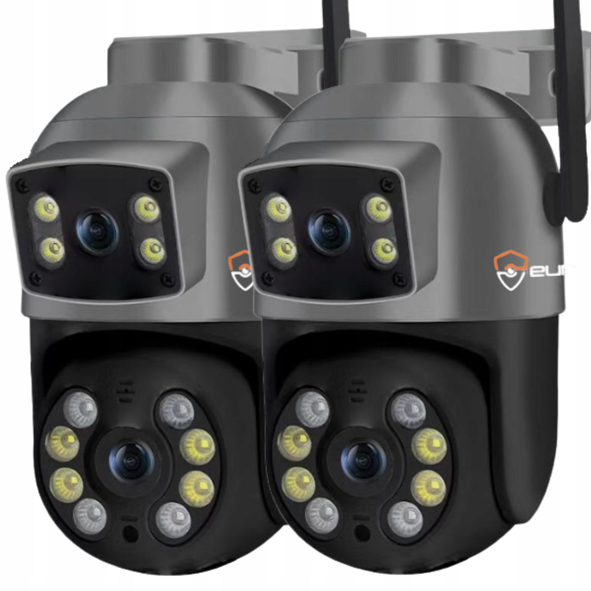 OUTDOOR WIFI ROTATING CAMERA DOUBLE IP 8MPX UHD APPLICATION 4K ULTRA HD