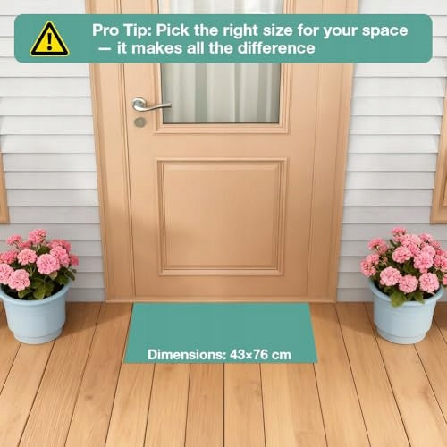 OUTDOOR WIPER RUBBER NON-SLIP 43X76 CM ENTRANCE TO THE HOUSE Manufacturer code Bez marki