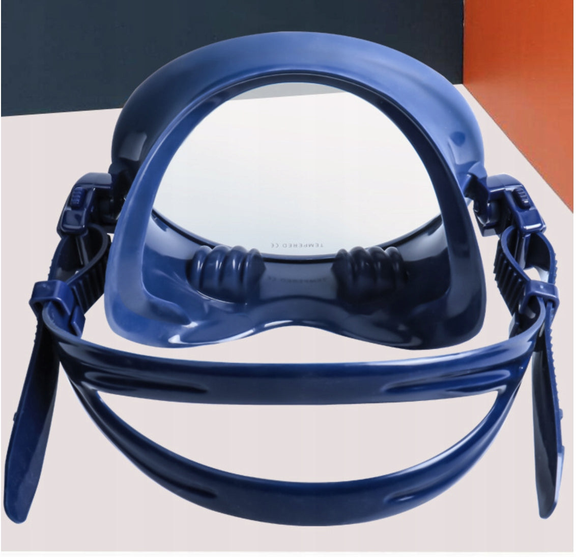 OVAL DIVING MASK FOR SNORKELING BLACK Manufacturer code RE-415