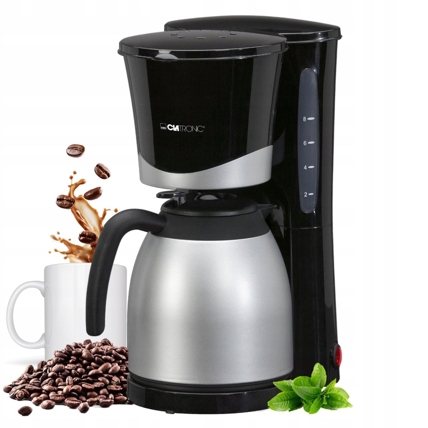 OVERFLOW COFFEE MACHINE WITH THERMOS CLATRONIC KA 3327 (C
