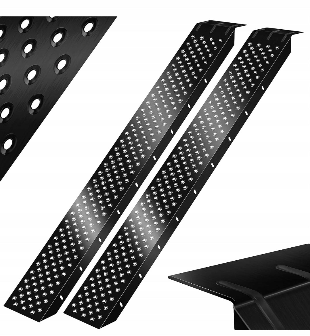OVERRUN RAMP 2PCS STEEL 160CM 400KG NON-SLIP MASKO