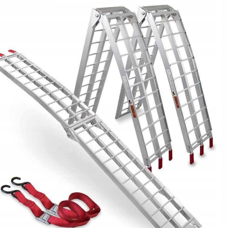 OVERRUN RAMPS 1X SET OF 2 ALUMINIUM FOLDING RAMPS 680 KG