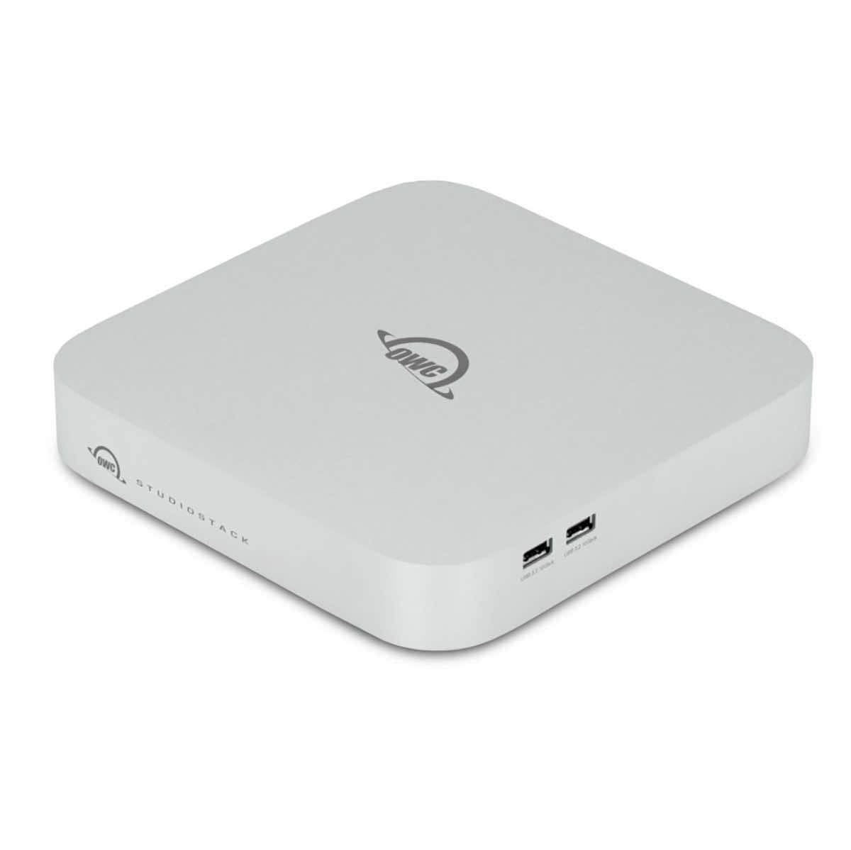 OWC StudioStack Thunderbolt 5 hub with bays for 1x M.2 SSD and HDD/SSD 3,5"