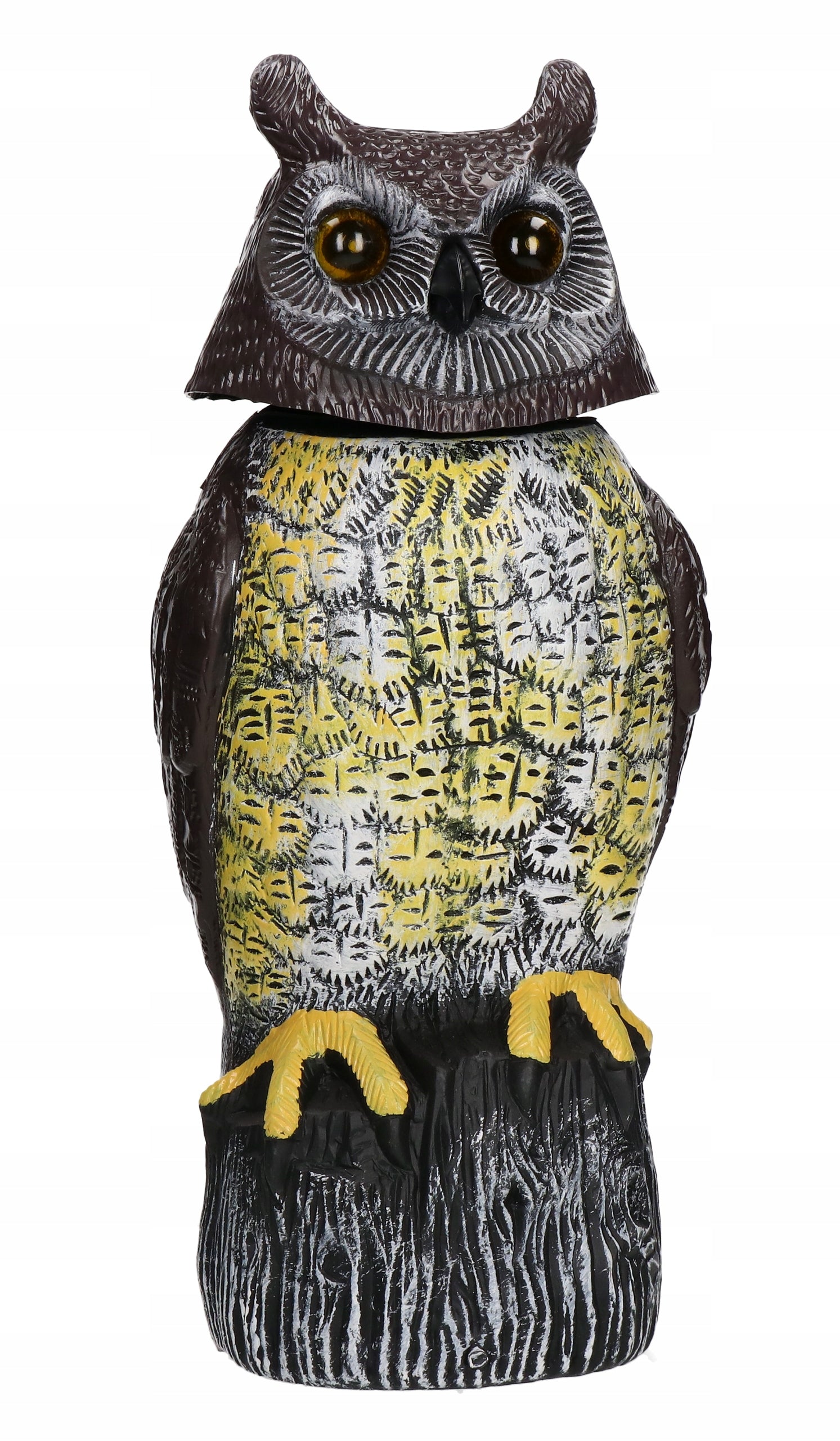 OWL SOLAR BIRD REPELLENT MOVABLE SOUND MOCK-UP OF BIRD OF PREY Kind repellent