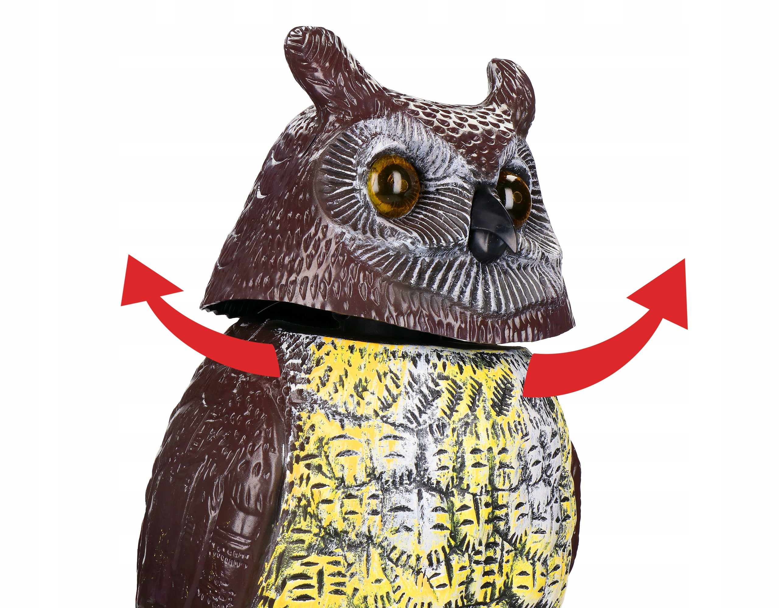 OWL SOLAR BIRD REPELLENT MOVABLE SOUND MOCK-UP OF BIRD OF PREY Manufacturer code ODSTRASZACZ NA PTAKI SZPAKI GOŁĘBIE DZIĘCIOŁY