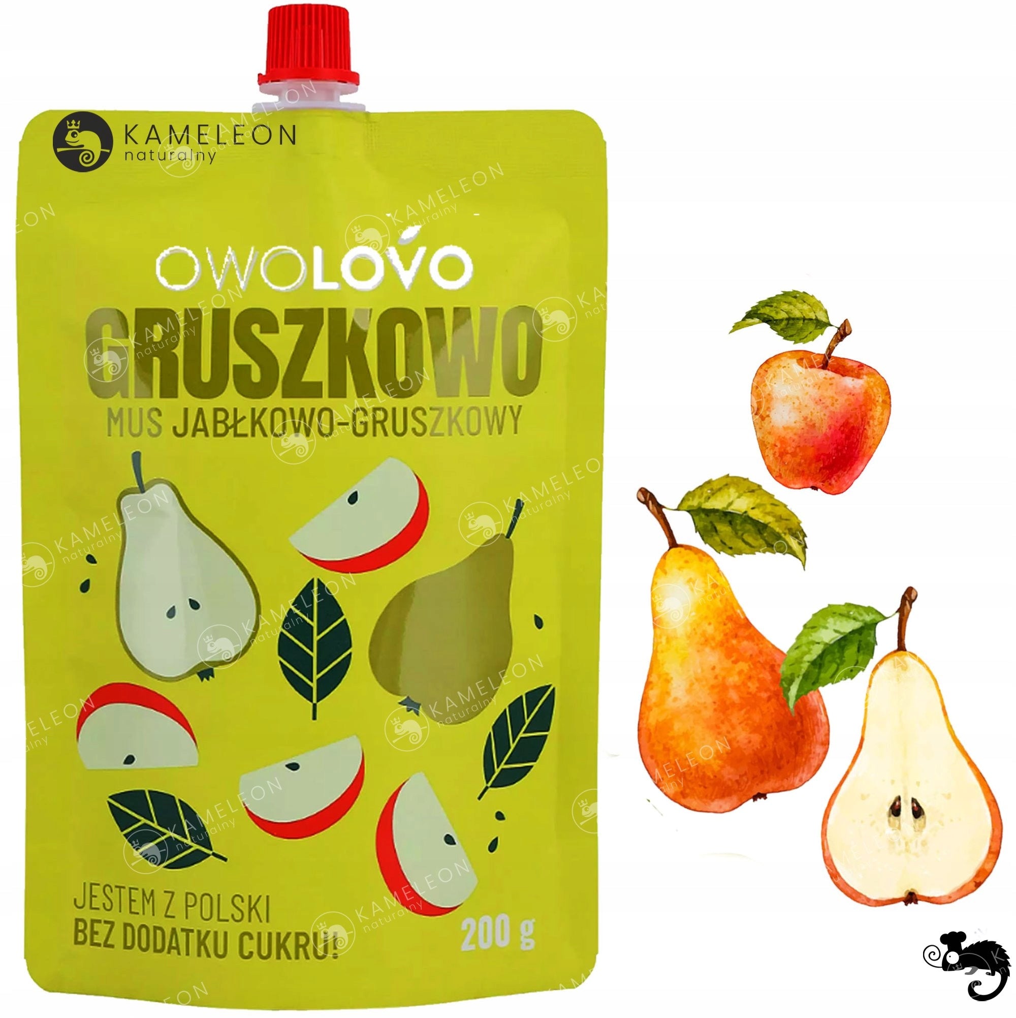 OWOLOVO FRUIT MOUSSE FOR CHILDREN mix 12 DIFFERENT FLAVORS!! without sugar 12 x 200G Brand Owolovo