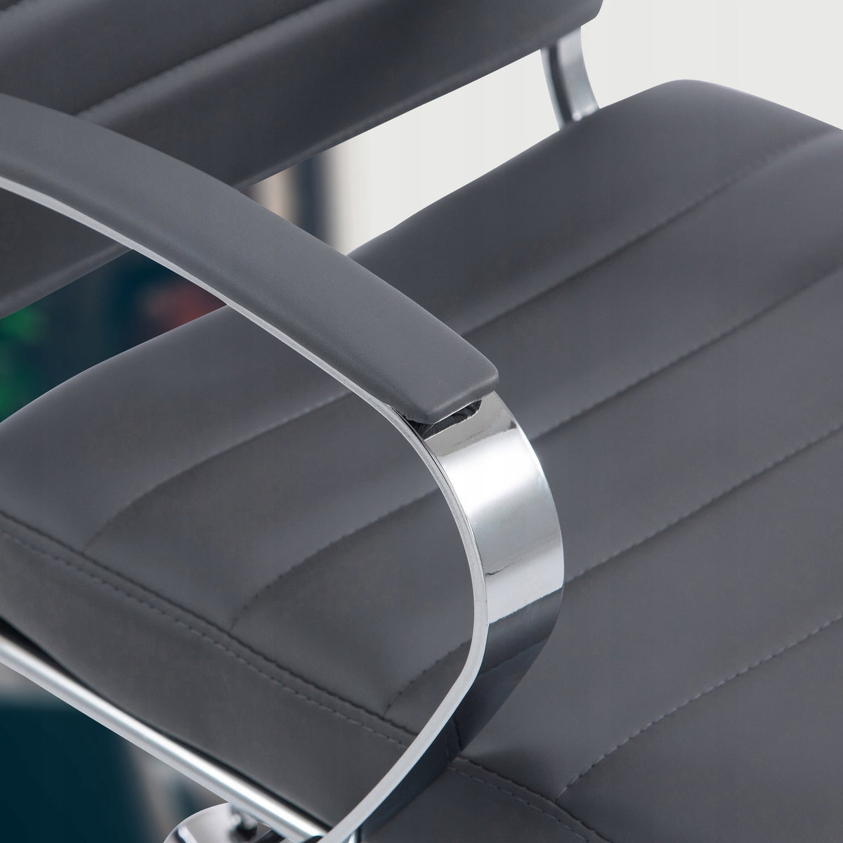 Oakland Faux Leather Office Chair, Grey Brand CLP