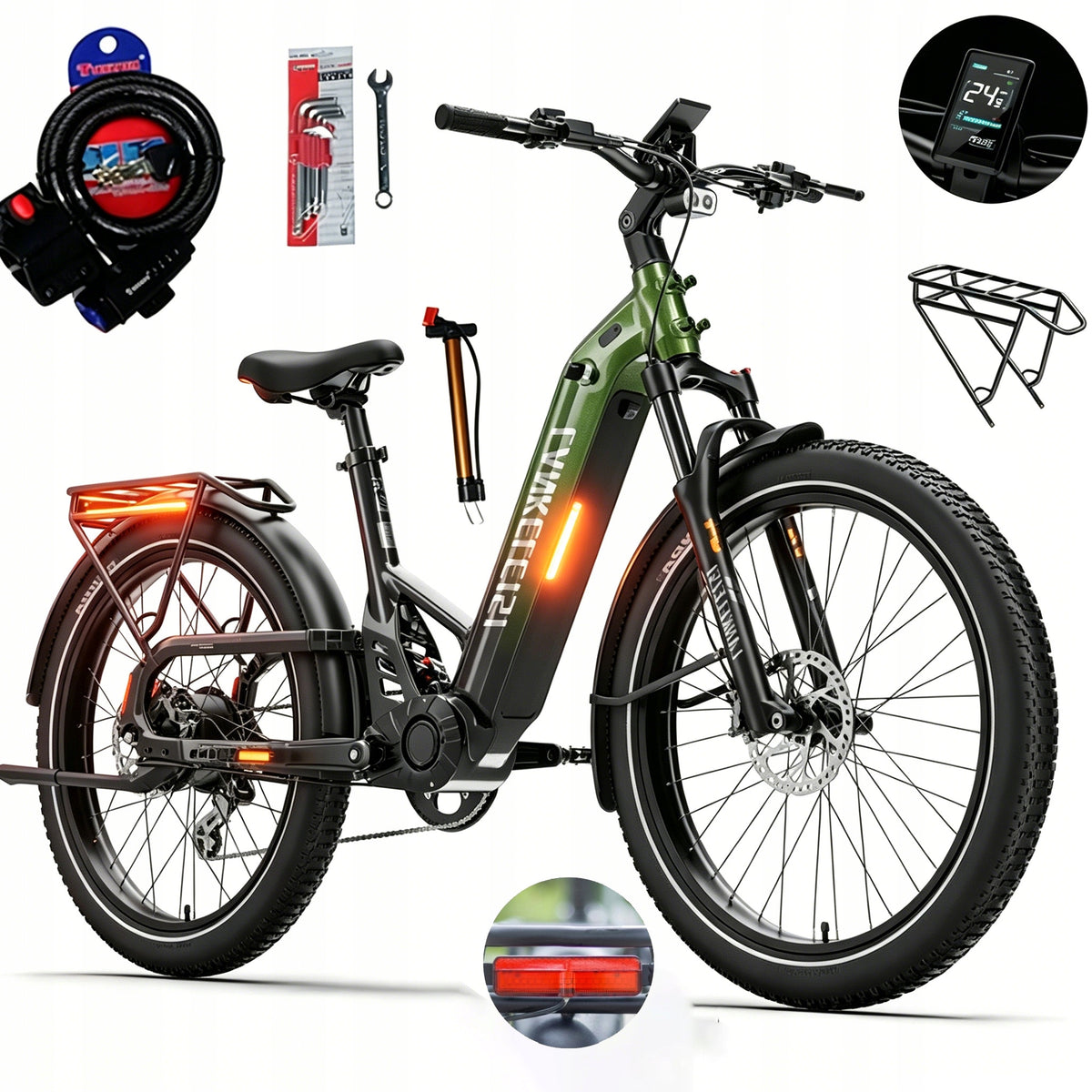 Off-Road Electric Vehicle LANKELEISI kett8 1130W 48V 20Ah 150km 26" 8-speed Manufacturer code Electric Vehicle 48V 20Ah Samsung Battery