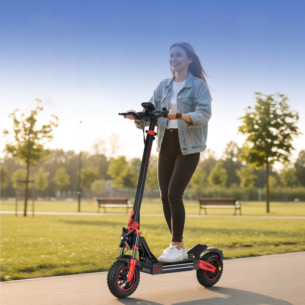 Off-road electric scooter for adults 11" V4Max 52V23Ah 100km 1640W Color red