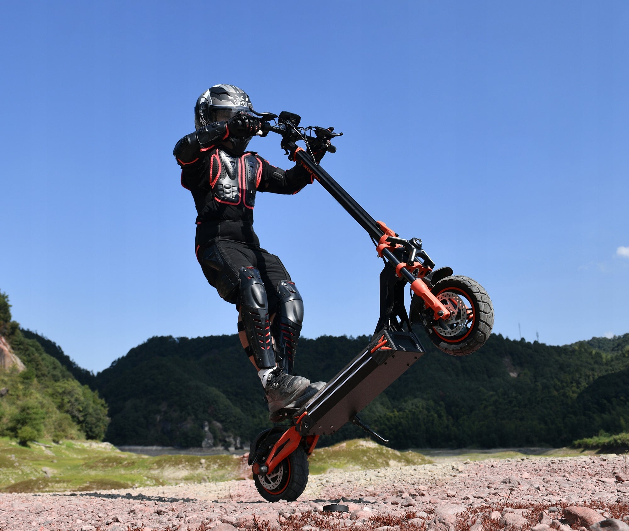 Off-road electric scooter for adults 11" V4Max 52V23Ah 100km 1640W Engine power 1640 W
