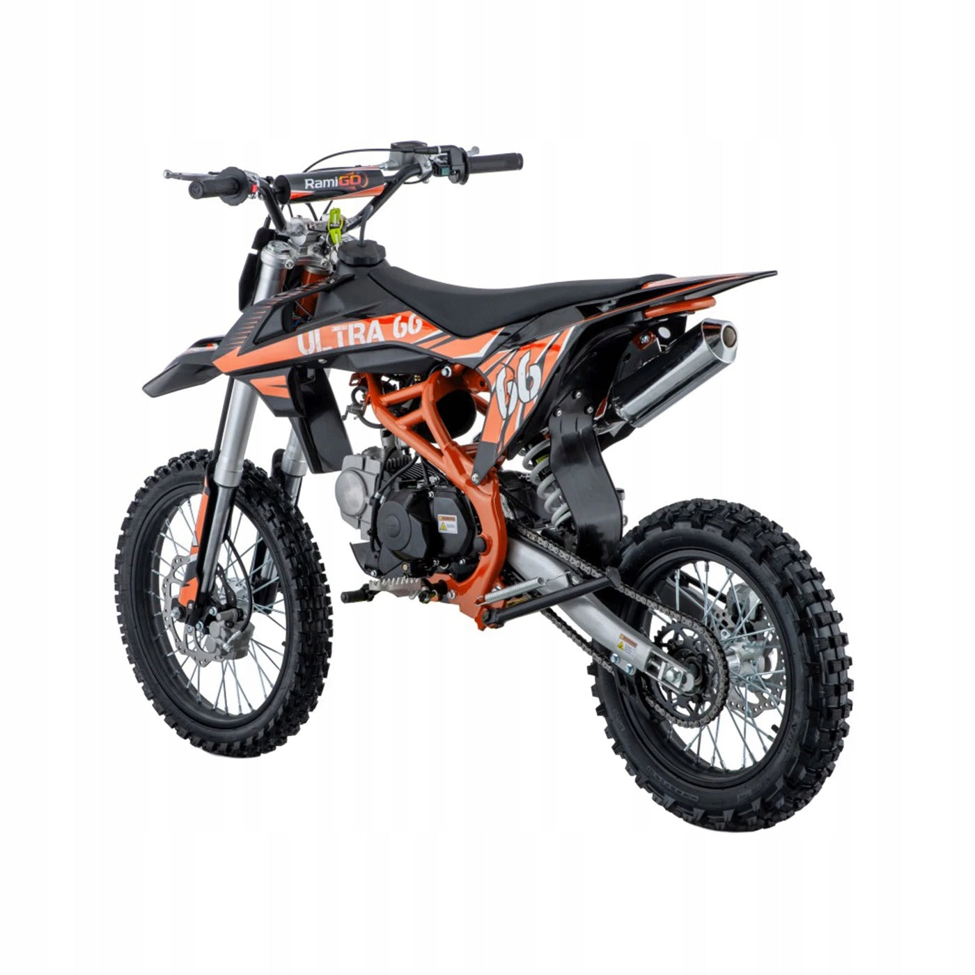 Off-road motor ULTRA 66 125cc 100 km/h Orange 125 cm³ Brand Ramiz