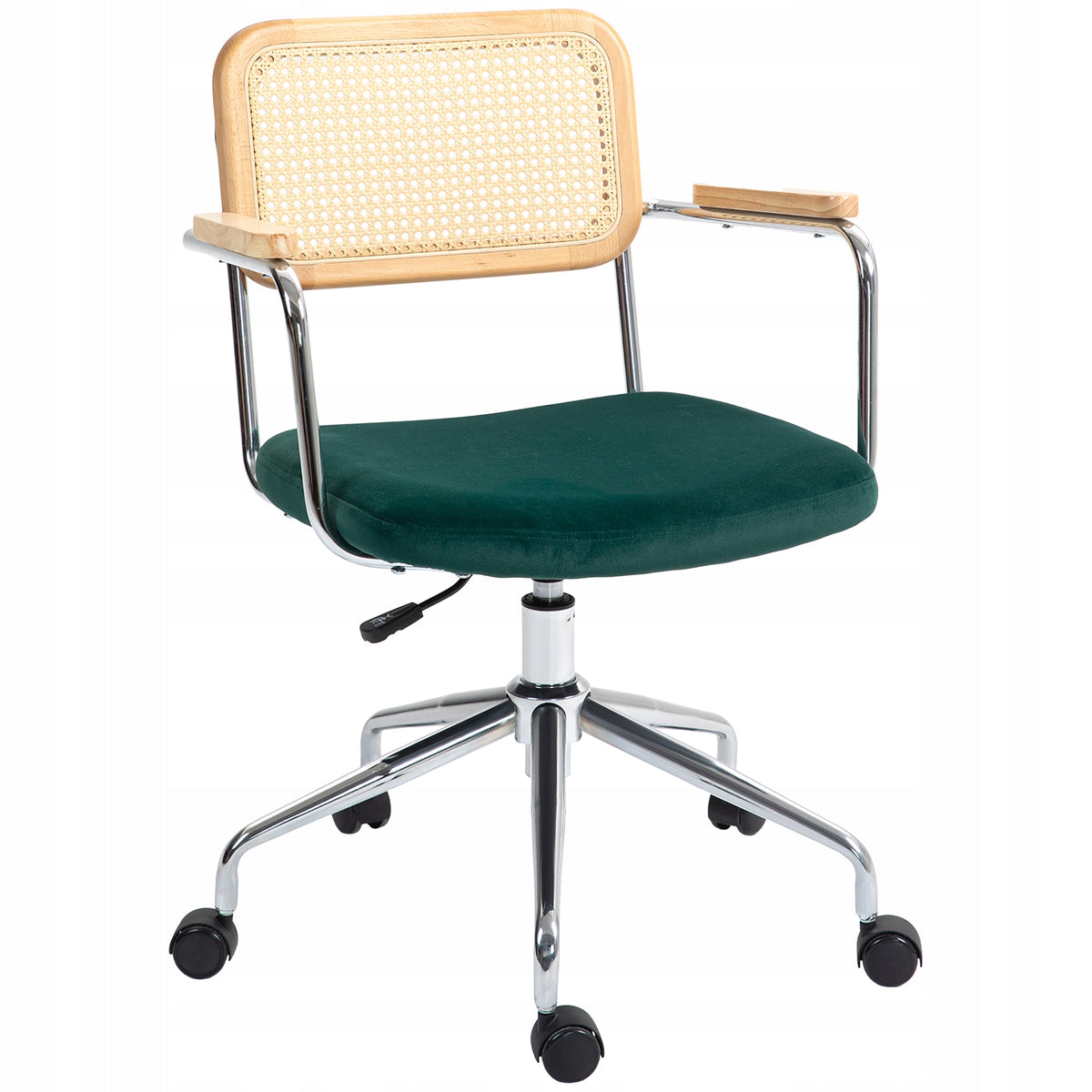 Office Armchair in Rattan Optics, with Rocking Function, Adjustable