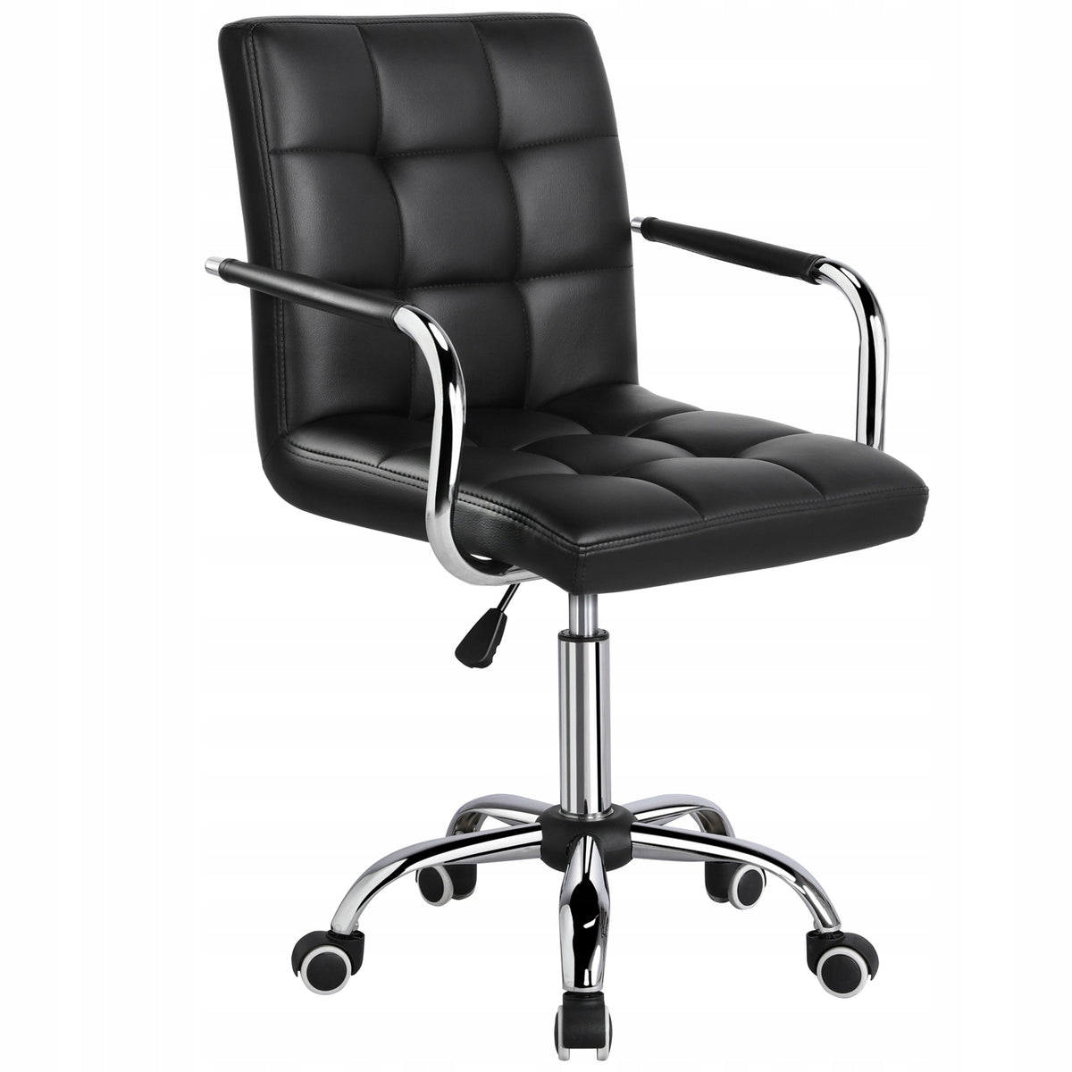 Office Chair Adjustable Medium with Backrest, Black