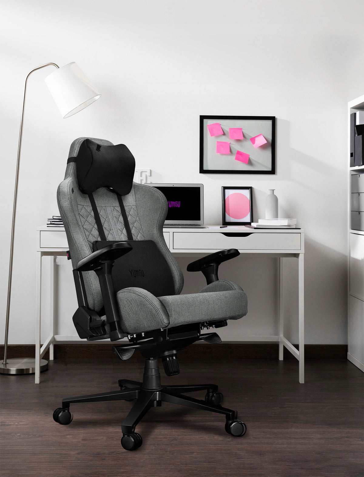 Office Chair Adjustable Swivel Chair for Cabinet Grey Material 150kg Manufacturer code Y-2050-LB-M