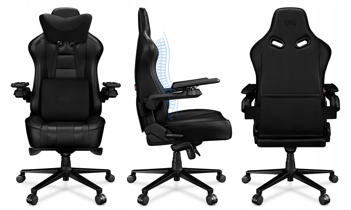 Office Chair Adjustable Swivel Chair for Faux Leather Cabinet Yumisu 2049 Packaging status original