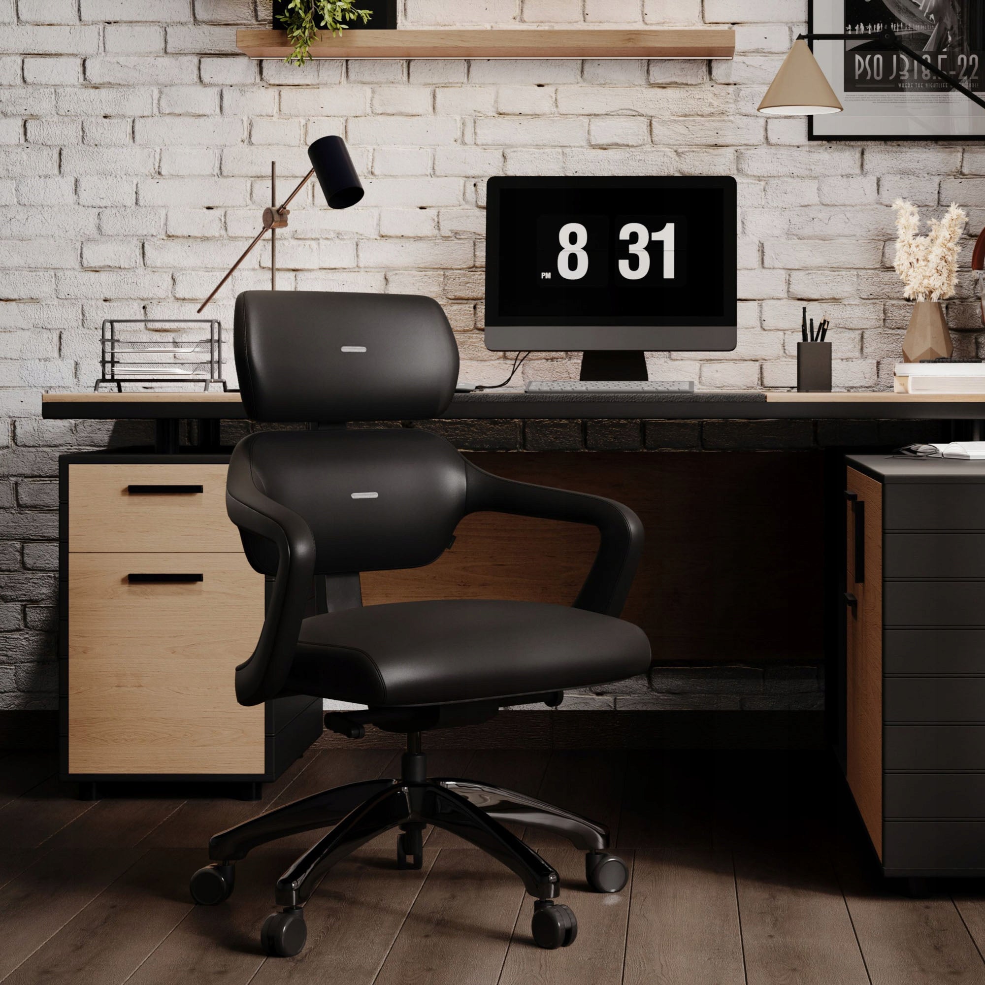 Office Chair Ergonomic DIABLO V-MODULAR Black Carbon Black Manufacturer code 1599