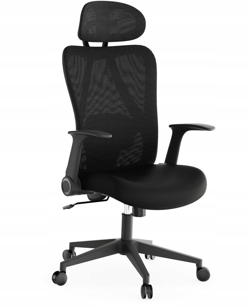 Office Chair Ergonomic Swivel Chair Material Black Sense7 Noxo
