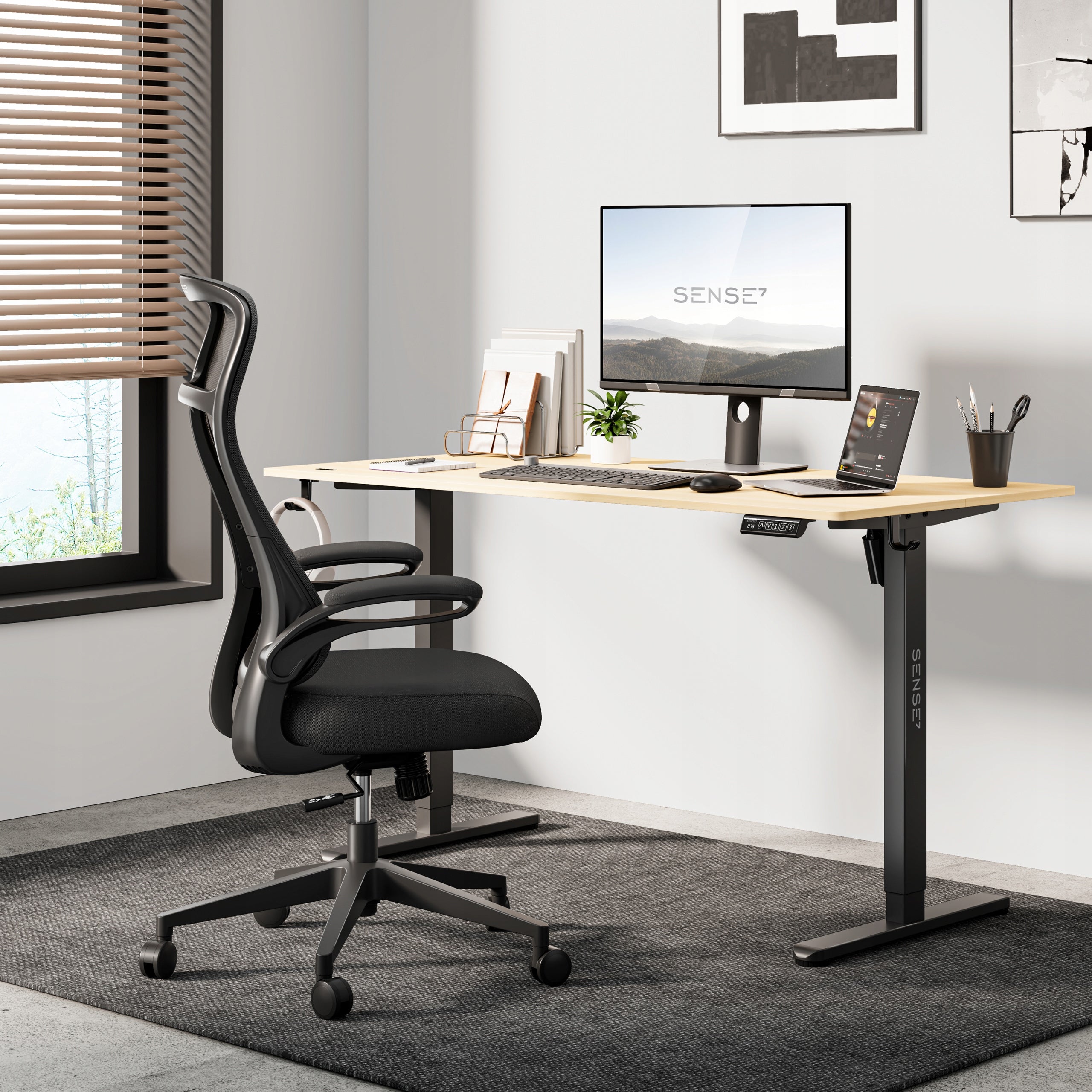 Office Chair Ergonomic Swivel Chair Material Black Sense7 REVO EAN (GTIN) 5902659848154