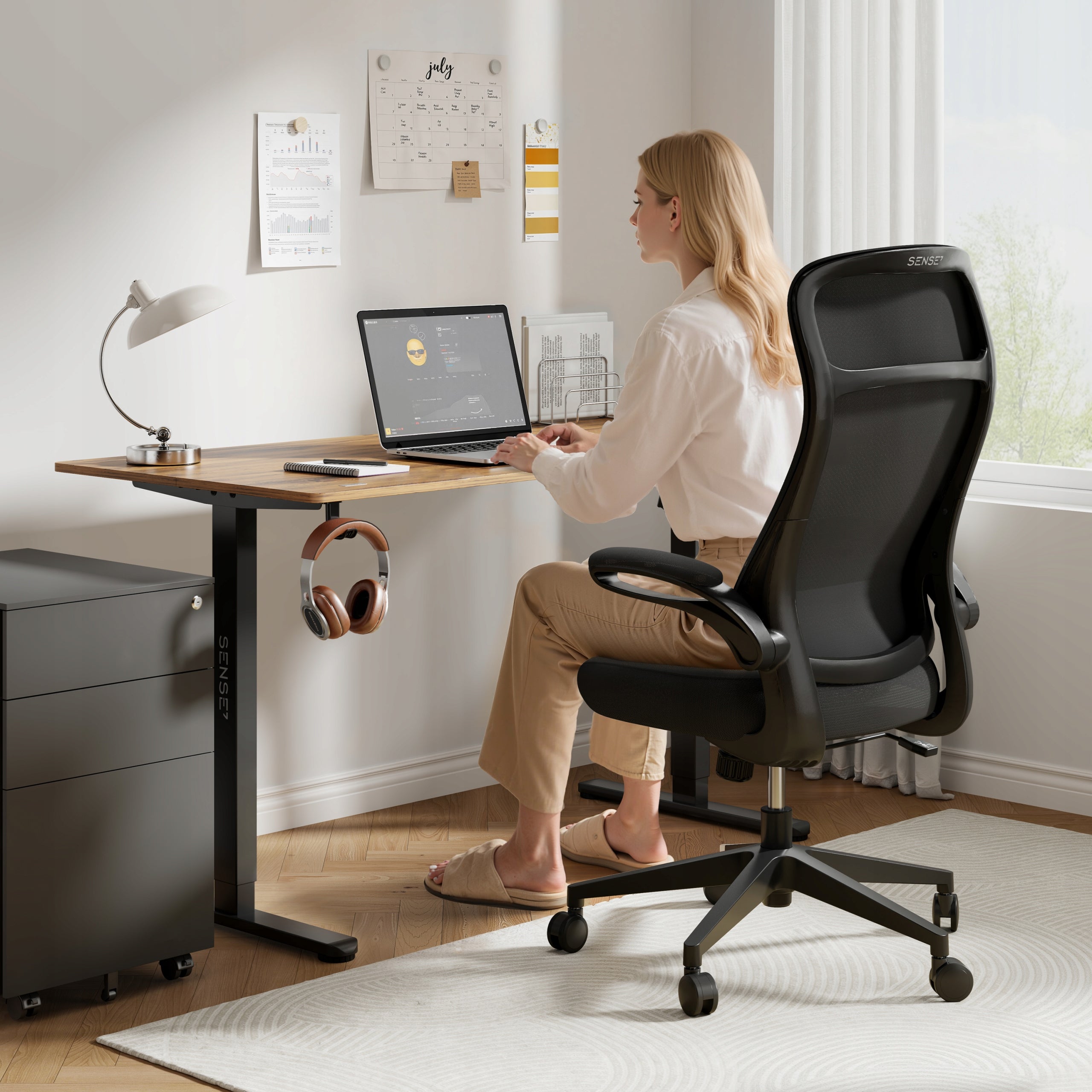 Office Chair Ergonomic Swivel Chair Material Black Sense7 REVO Manufacturer code 14778600