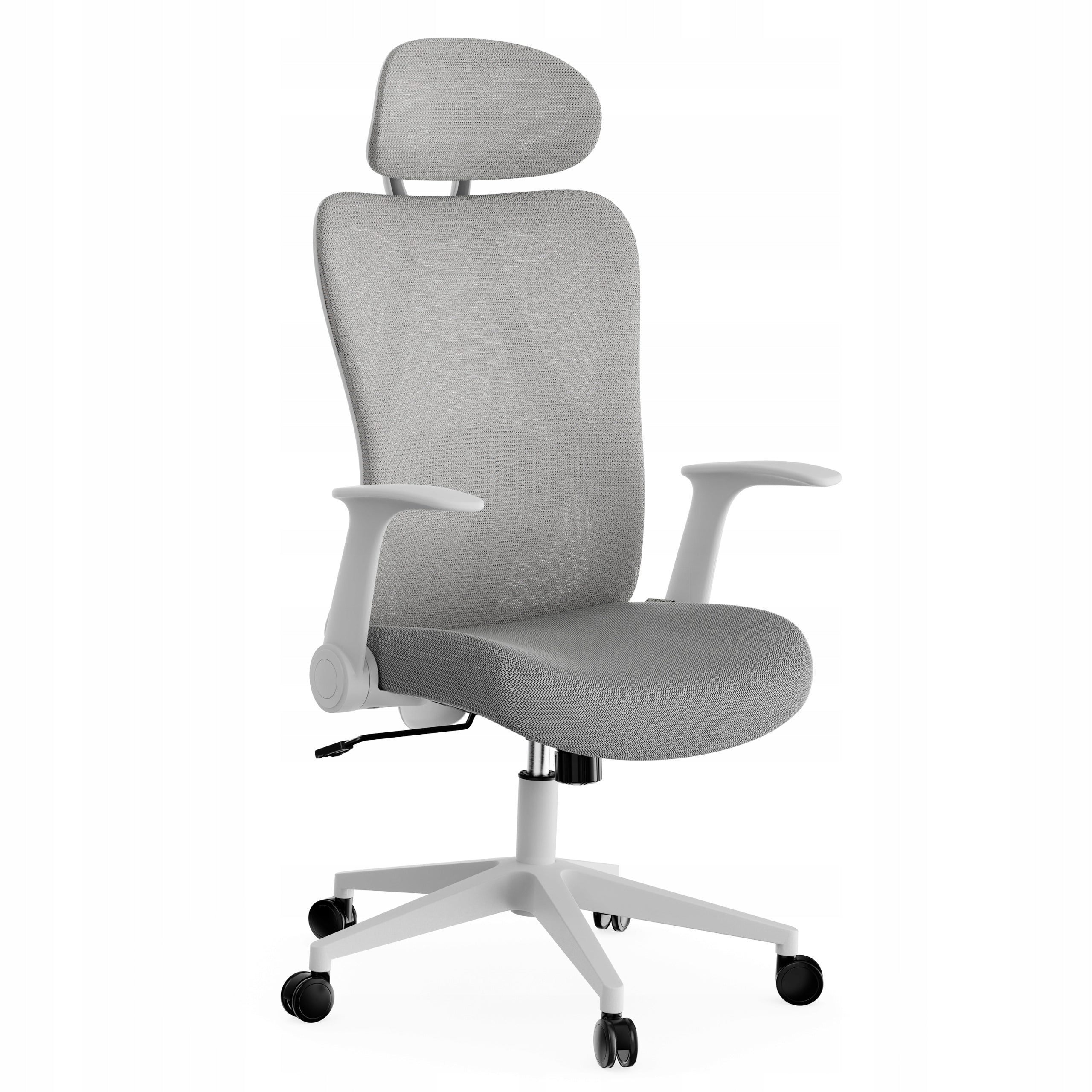 Office Chair Ergonomic Swivel Chair Material Grey Sense7 Noxo