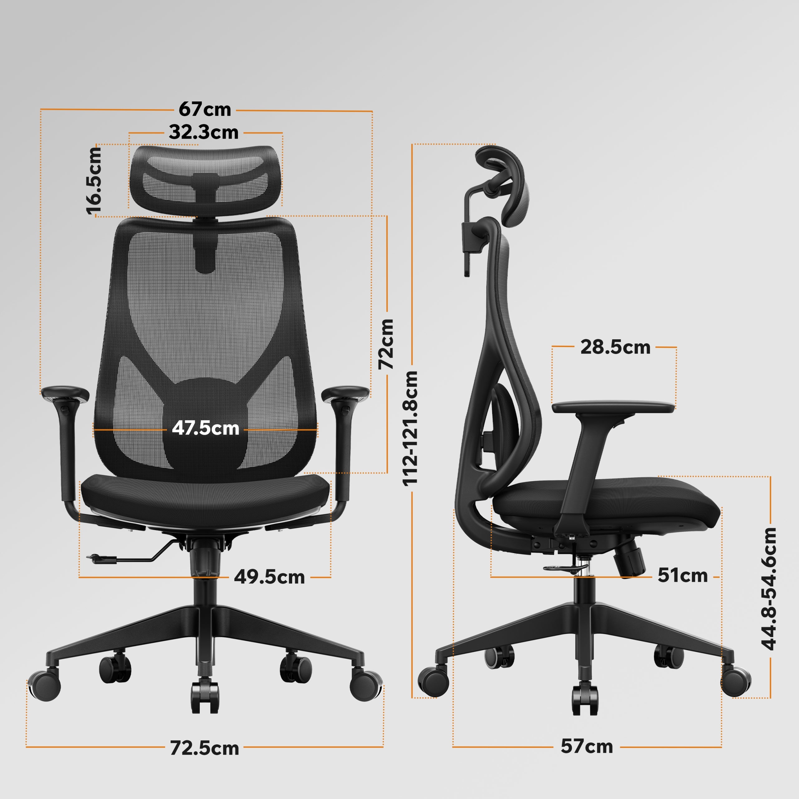 Office Chair Ergonomic Swivel Chair Material Health and Safety - Sense7 Moyo Medical device no