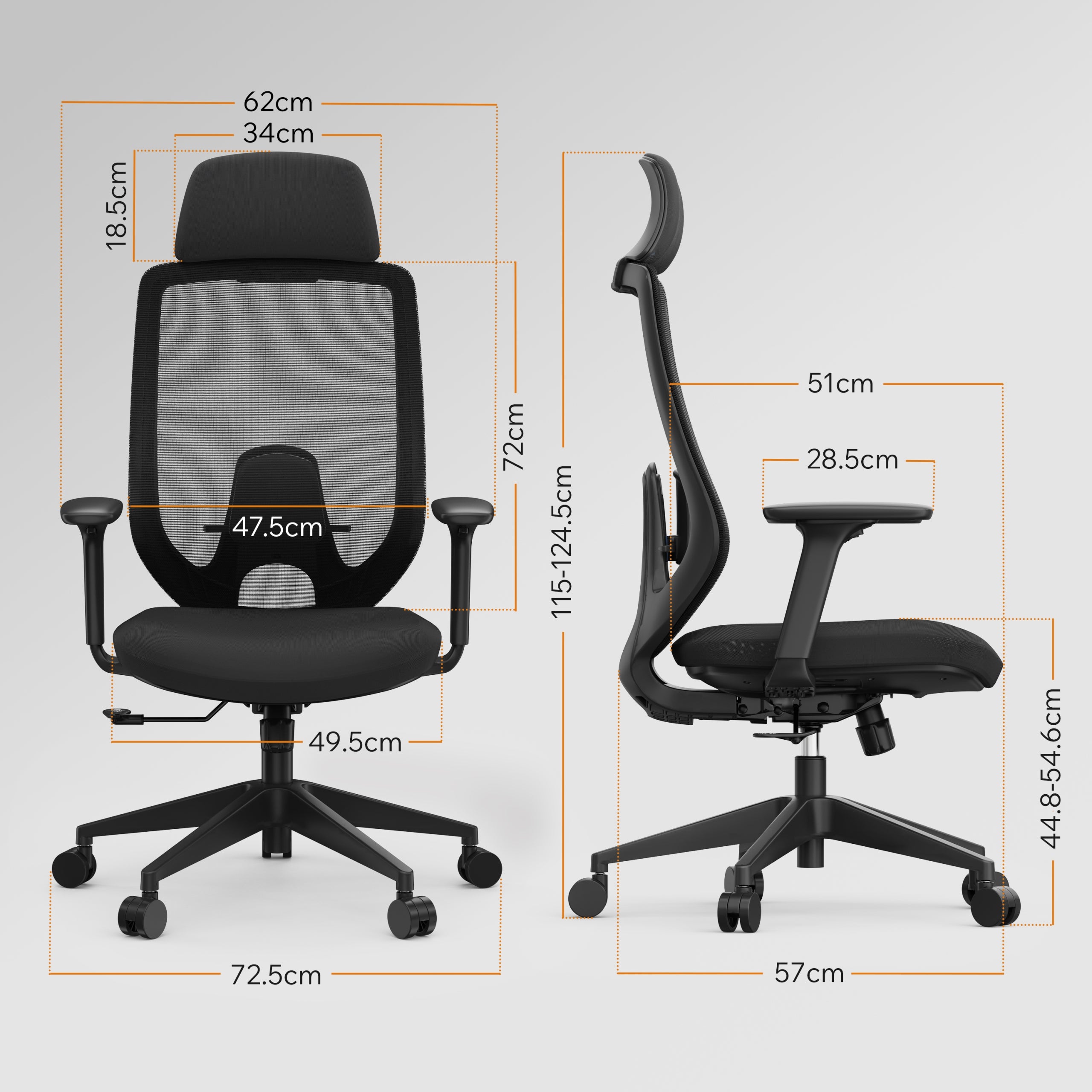 Office Chair Ergonomic Swivel Chair Material Health and Safety - Sense7 Nakai Medical device no