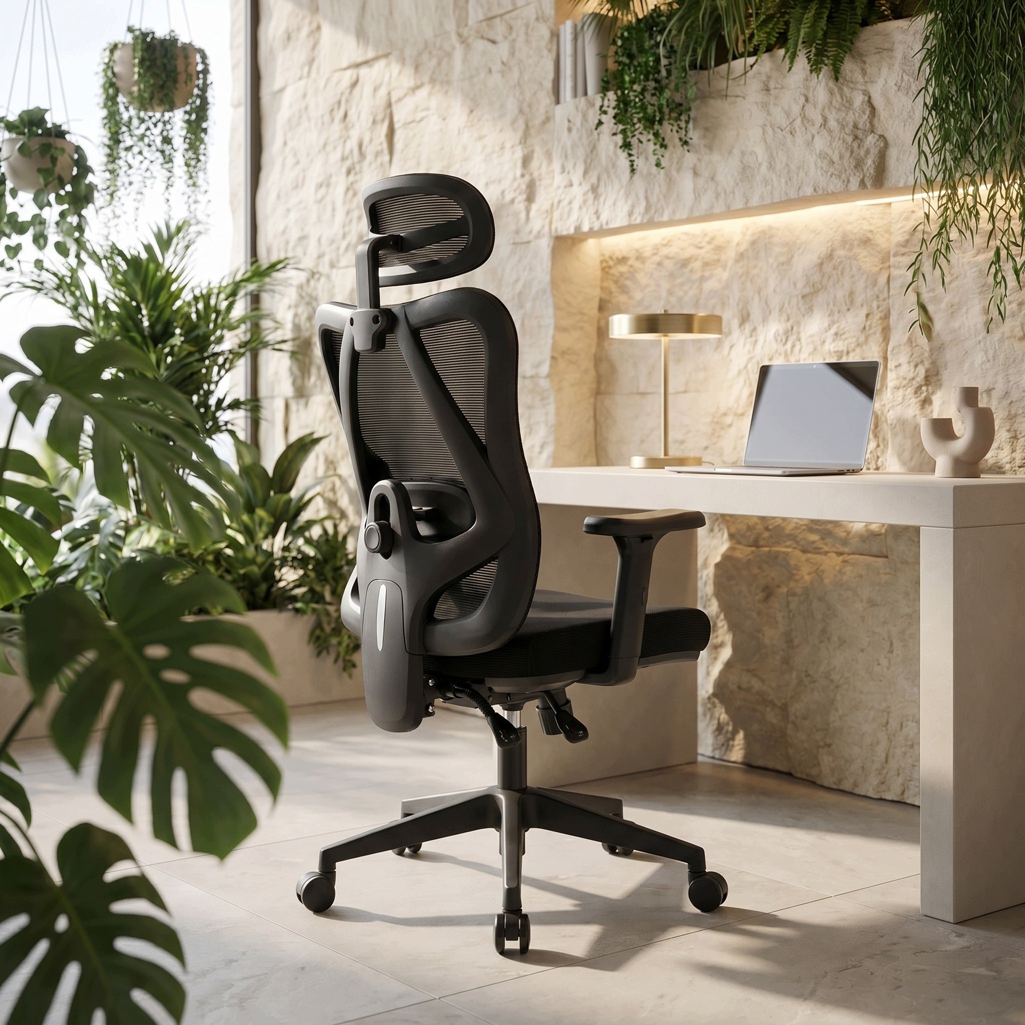 Office Chair Ergonomic Swivel Mesh Adjustable Office Chair Packaging status original