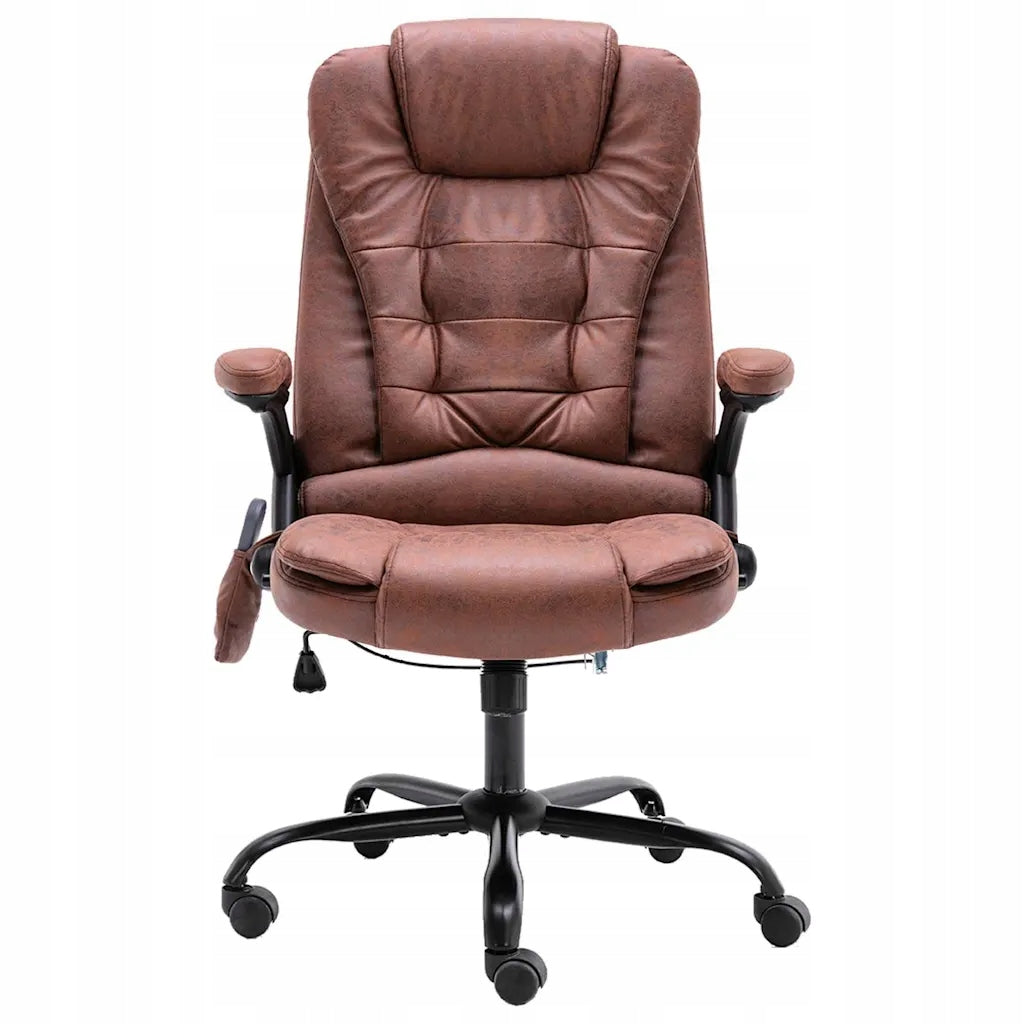 Office Chair Massage & Heating, Light Brown, 67x71x(110-119)cm Packaging status original