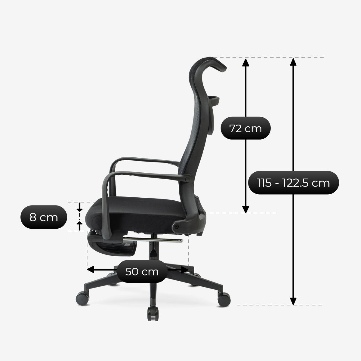 Office Chair Swivel Chair Ergonomic Black ACTON Manufacturer code fotel gabinetowy biurka krzesło ergonomiczne