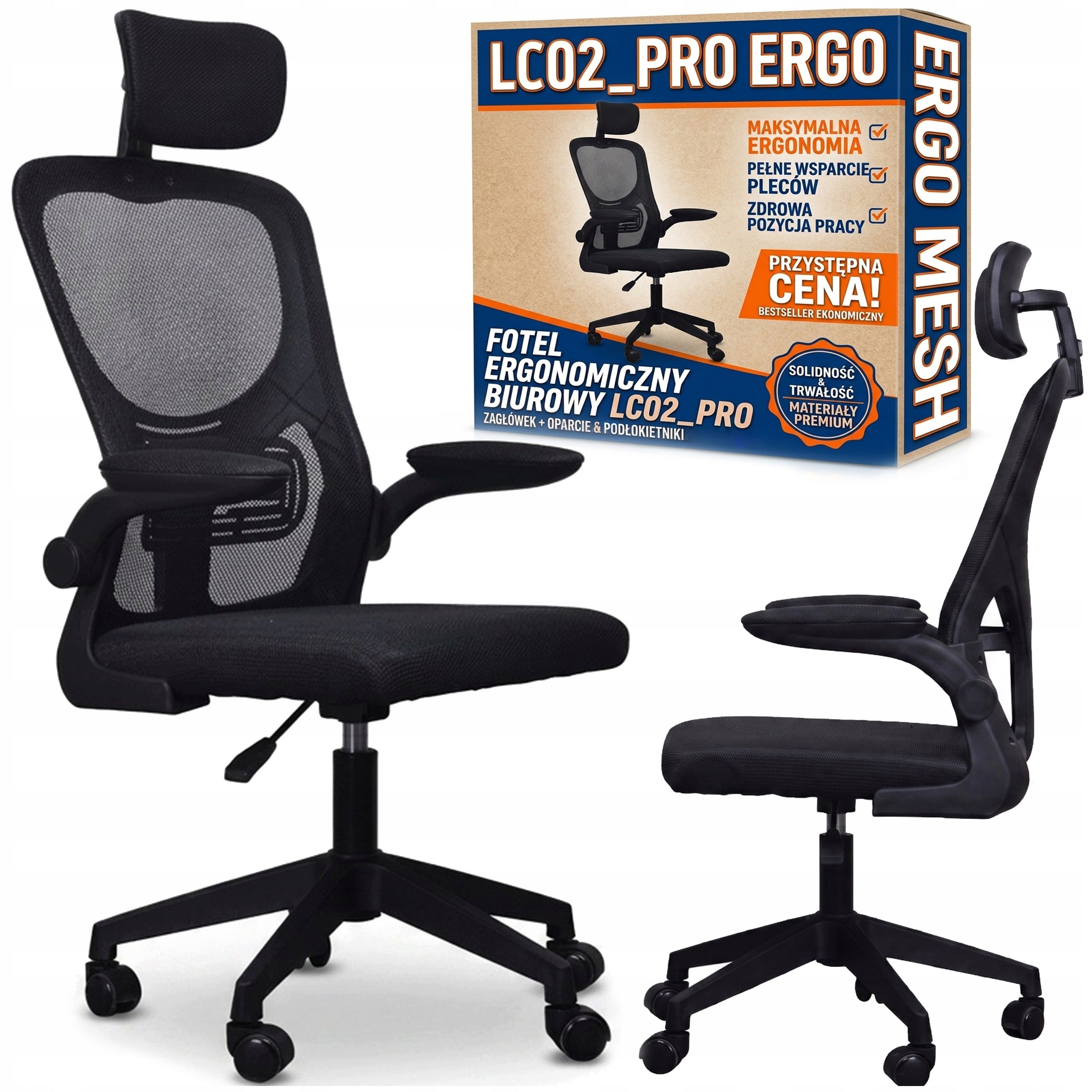 Office Chair Swivel Chair Ergonomic Black Material Gaming Chair