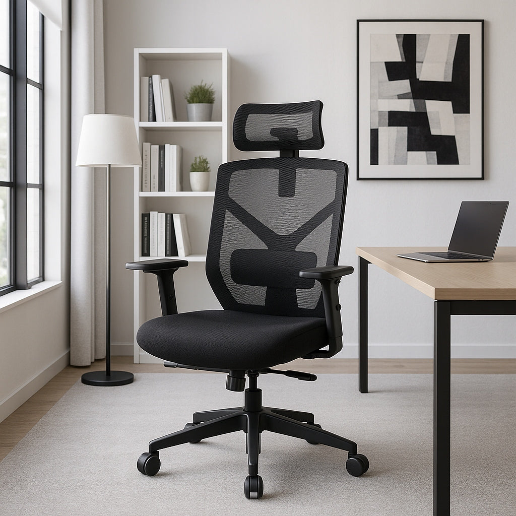 Office Chair Swivel Chair Ergonomic Gaming Adjustable Black BENTO Packaging status original