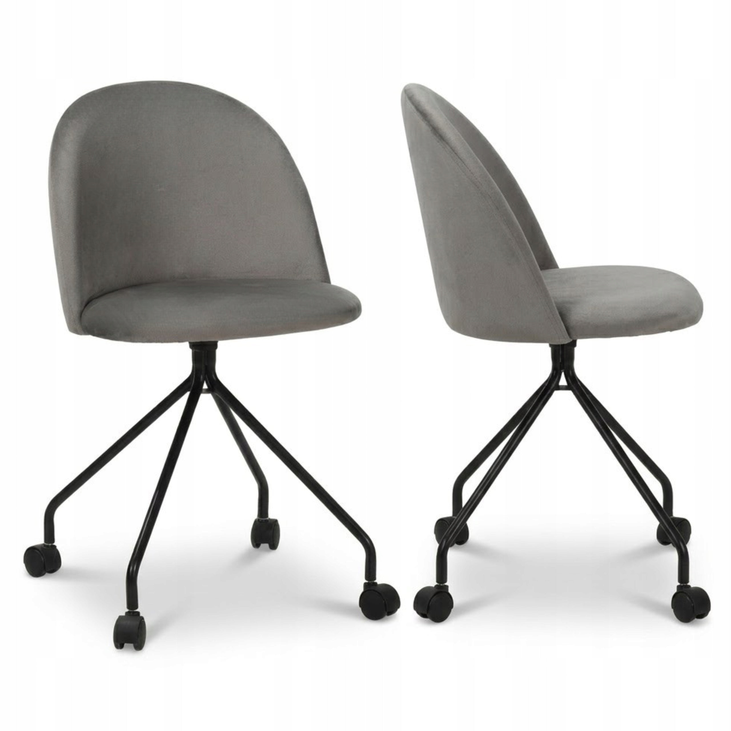 Office Chair Swivel Chair for Student Desk Cabinet Adjustable Grey