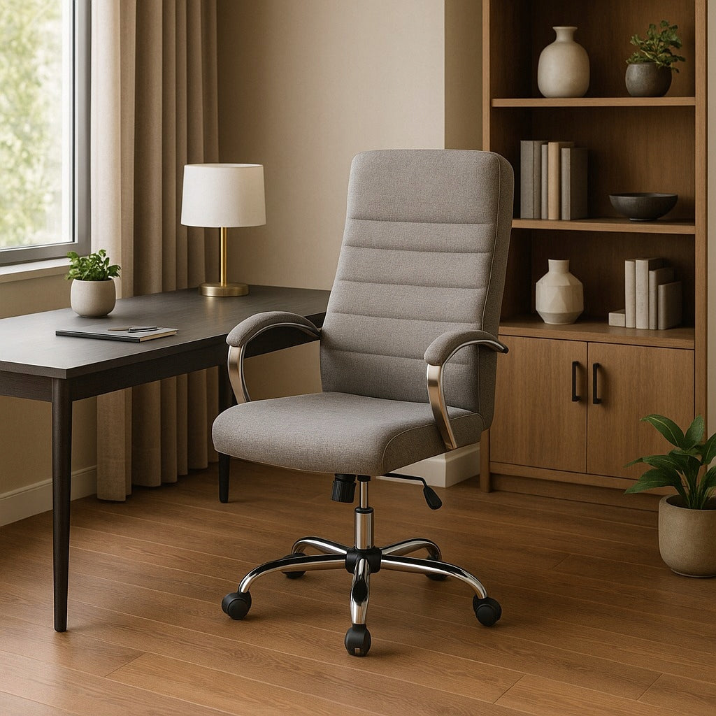 Office Chair Swivel Desk Chair Computer Ergonomic Grey RENES Packaging status original